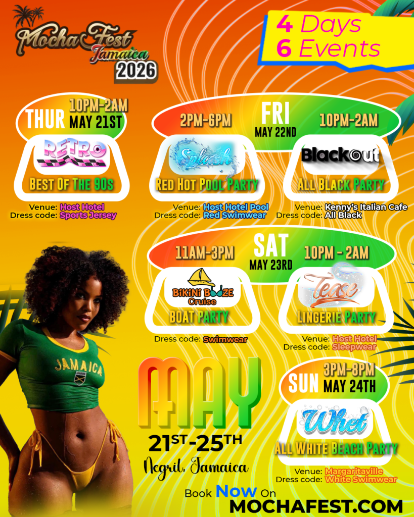 mochafest jamaica 2026 itinerary